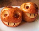 ハロウィントリート★焼きリンゴモンスター作り方8写真