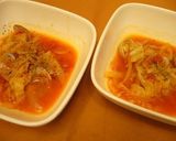 たっぷりキャベツとアサリのトマトスープ作り方3写真