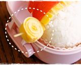 ＊キャラ弁＊クリスマス★サンタ帽子女の子作り方4写真
