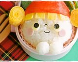 ＊キャラ弁＊クリスマス★サンタ帽子女の子作り方6写真