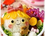 ＊キャラ弁＊クリスマス★サンタ帽子女の子作り方9写真
