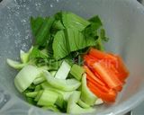 豆腐とちんげん菜のナンプラー炒め作り方1写真