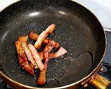 春菊とカリカリベーコンのサラダ作り方3写真