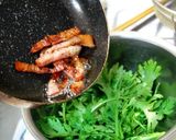 春菊とカリカリベーコンのサラダ作り方4写真