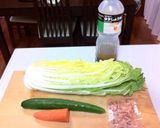 白菜が主役の和風サラダ作り方1写真