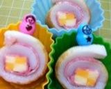お弁当♡おつまみ♥ちくわモザイク巻作り方8写真