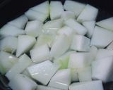 鶏の旨みでいただく、冬瓜と鶏肉の煮物作り方1写真