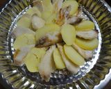 じゃが芋と魚の重ね焼き☆パスタ添え作り方6写真