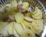 じゃが芋と魚の重ね焼き☆パスタ添え作り方7写真