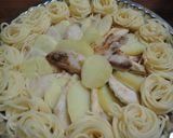 じゃが芋と魚の重ね焼き☆パスタ添え作り方8写真