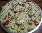 じゃが芋と魚の重ね焼き☆パスタ添え作り方10写真