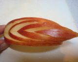 皮まで食べよう♫　リンゴで葉っぱさん作り方4写真