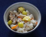 秋の味覚がたっぷり♪　吹き寄せおこわ作り方8写真