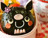 ＊キャラ弁＊　ぶたちゃんのおにぎり♥作り方4写真