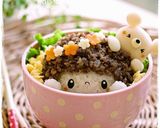 そぼろdeアフロちゃん＊キャラ弁作り方5写真