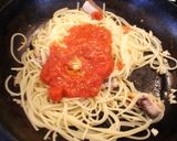 アジのガーリック和えトマトパスタ作り方6写真