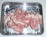 豚こまとレタスのとろみ炒め作り方1写真