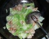 豚こまとレタスのとろみ炒め作り方5写真