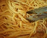 渡り蟹のトマトクリームパスタ作り方7写真