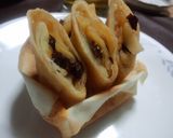 春巻きリンゴ&干しブドウ作り方5写真