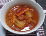 白菜とソーセージのボルシチ風作り方9写真