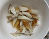 肉無チクワクリーミー梅トマト味野菜炒め作り方1写真