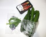 さっぱりおかずごま油和え♪きゅうり茗荷作り方1写真