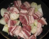 豚バラ肉とマッシュルームのトマトビール煮作り方3写真