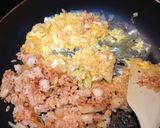 ノンオイルキムチと卵のふんわりチャーハン作り方3写真