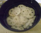 れんこんと牛肉のピリ辛黒酢炒め作り方1写真