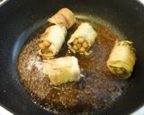 ポークビッツでお花の肉巻き作り方3写真