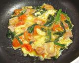 ＊とろ〜り半熟トマ玉丼＊作り方4写真