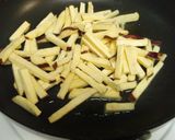 ➏薩摩芋とコーンビーフのバター醤油炒め➏作り方3写真