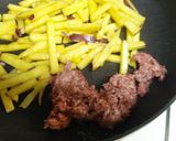 ➏薩摩芋とコーンビーフのバター醤油炒め➏作り方5写真