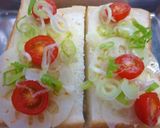 レンコンとトマトの和風トースト作り方3写真