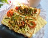 レンコンとトマトの和風トースト作り方5写真