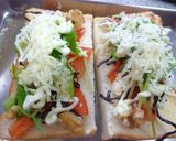 トマトと三つ葉の和風トースト作り方4写真