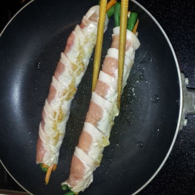 いんげんと人参の肉巻き by てっちゃんママん 【クックパッド】 簡単