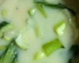ちんげん菜とハムの豆乳スープ作り方5写真