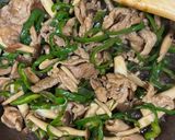 豚肉としめじの中華風炒め(青椒肉絲)作り方5写真