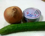 ☆ツナと胡瓜と玉ねぎのシンプルサラダ☆作り方1写真