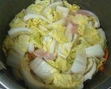 生姜でポカポカ☆白菜と鶏のスープ。作り方2写真