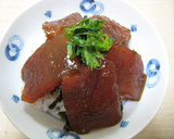 まぐろ漬け丼♪ゆず胡椒味で♪作り方5写真