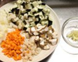 ❀秋茄子と肉味噌のそうめん❀作り方1写真