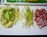 簡単さっぱり！豚ねぎキャベツのレモン炒め作り方1写真
