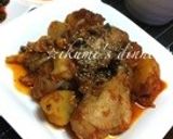 韓国本場のタットリタン(チキンの甘辛煮)作り方7写真