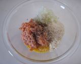 鮭ハンバーグの照りマヨソース。作り方2写真