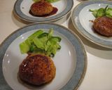鮭ハンバーグの照りマヨソース。作り方8写真