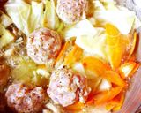 野菜と鶏だんごの満腹ヘルシースープ作り方6写真