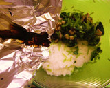 焼き椎茸と柚子と三つ葉のおにぎり作り方3写真